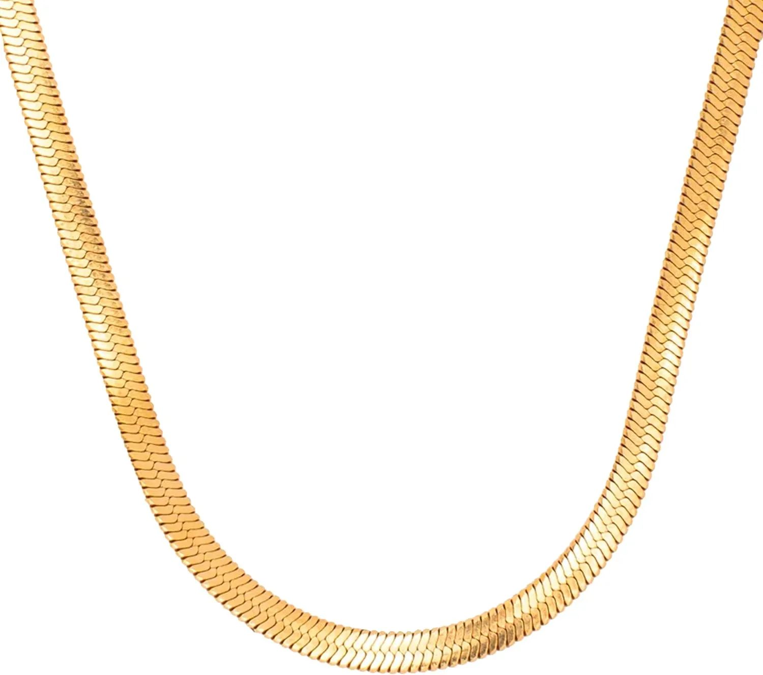 Hey Harper Gold Necklace For Women Trendy Necklace - 14K Golden PVD Coating Waterproof & Sweatproof Non Tarnish Jewelry Chain Necklaces