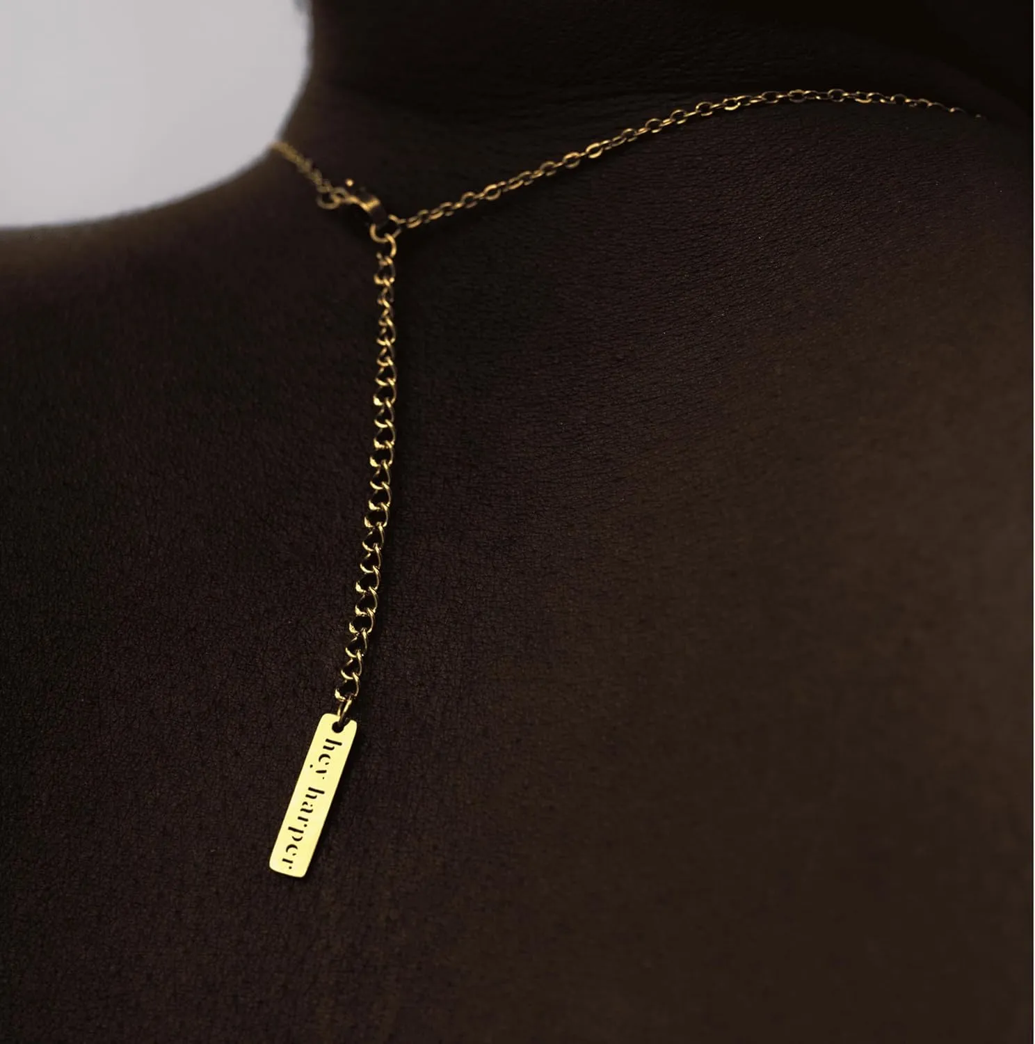 Hey Harper Gold Necklace For Women Trendy Necklace - 14K Golden PVD Coating Waterproof & Sweatproof Non Tarnish Jewelry Chain Necklaces