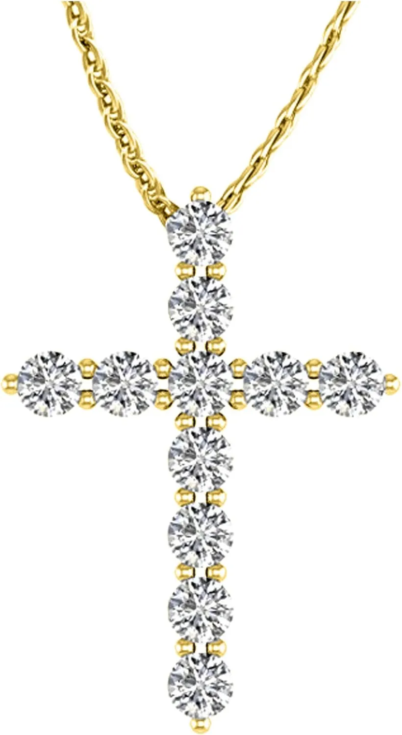 Houston Diamond District 1 Carat 14K Gold Cross Value Collection