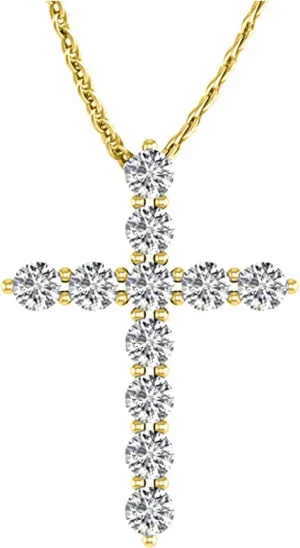 Houston Diamond District 1/2 Carat 14K Gold Cross Value Collection