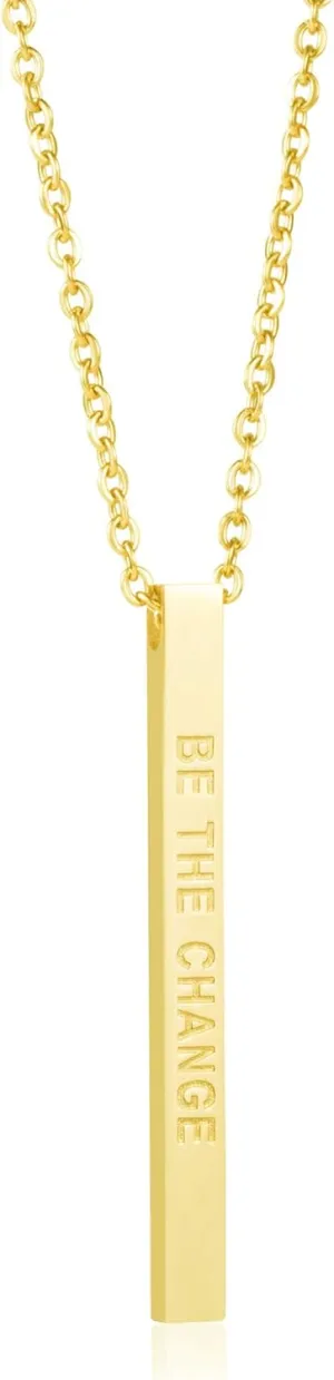 JoycuFF Friendship Necklace Jewelry for Friends Women Inspirational Vertical Bar Pendants Jewellery Gift for Teen Girls
