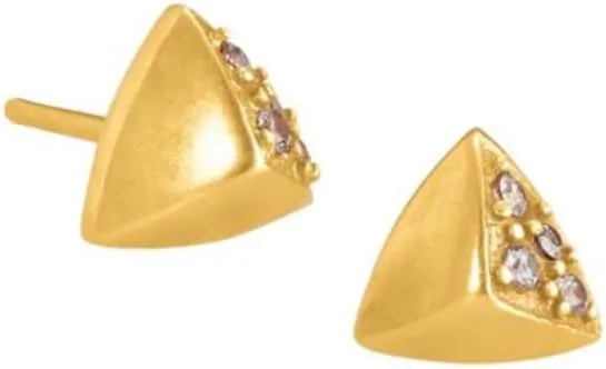 Kendra Scott Women's Perry Vintage Gold-plated & Cubic Zirconia Stud Earrings