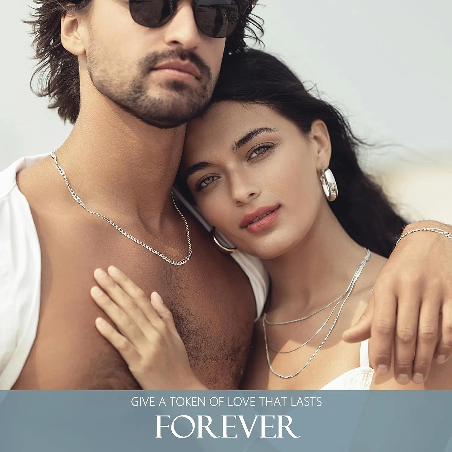KISPER Italian Solid 925 Sterling Silver Diamond Cut 1.75MM, 2.5mm Curb Cuban Link Chain Necklace - for Men & Women with Lobster Clasp - Made in Italy