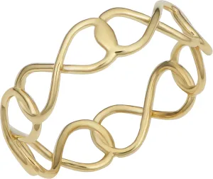 Kooljewelry 14k Yellow Gold High PolishInfinity Ring