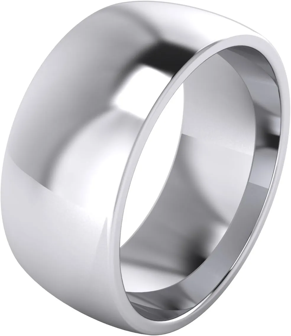 LANDA JEWEL 2/3/4/5/6/8/9mm Heavy Sterling Silver Comfort Fit Polished Womens Wedding Ring Plain Band