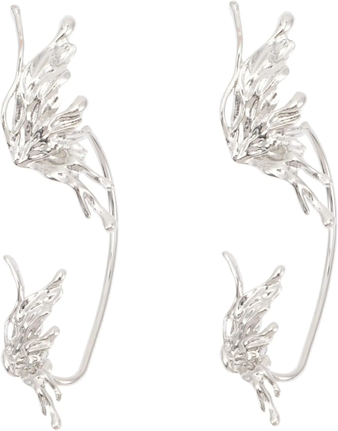LIFKOME Earrings for Women 2pcs Alloy Ear Cuff No Piercing Lightweight and Comfortable Earring Wrap