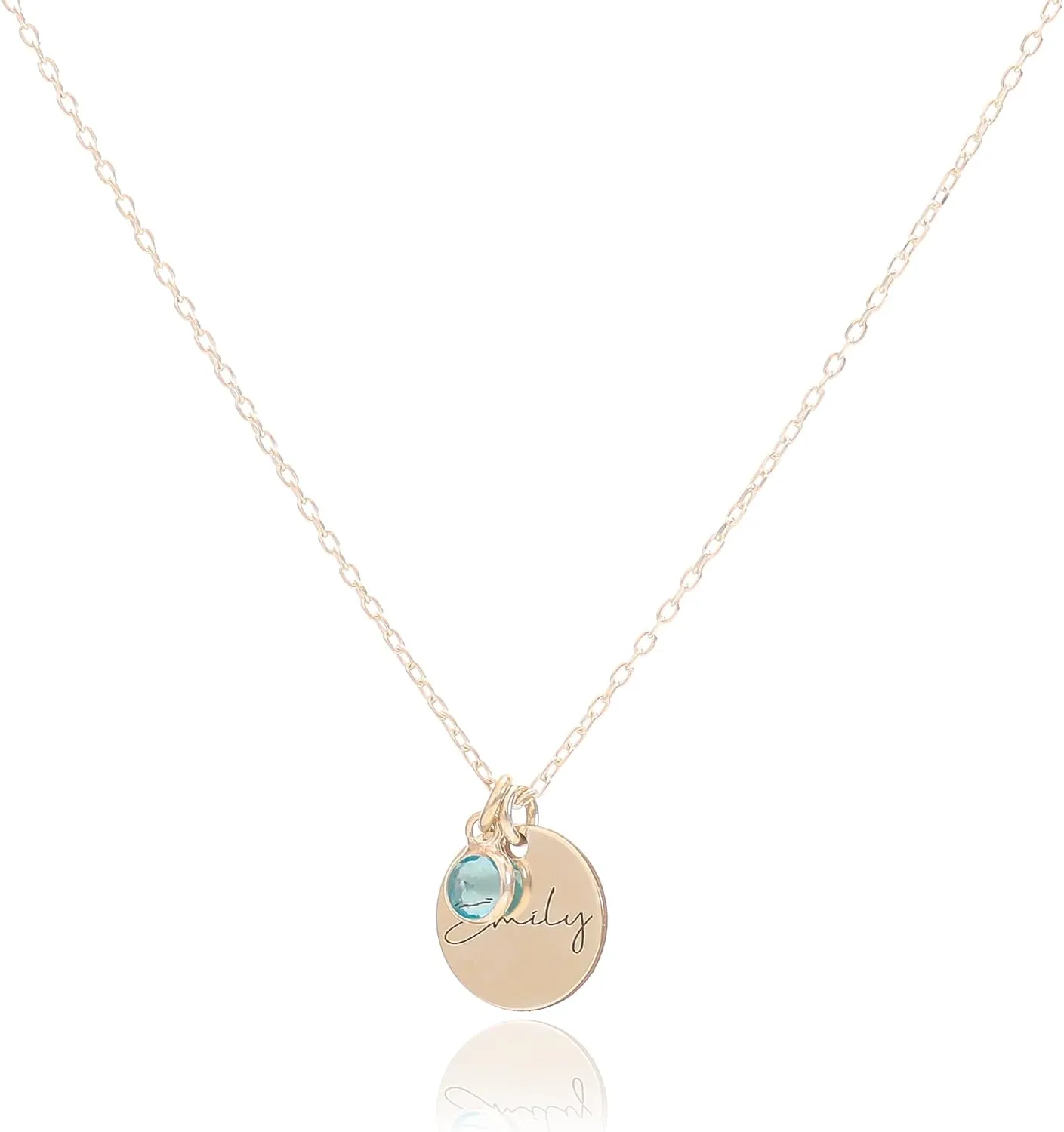 Name Necklace with Birthstone, Personalized Necklaces for Women, Unique Gift for Mom, Birthday, Anniversary, and Christmas Presents
