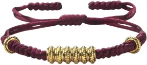 New 2025 Tibetan Buddhist Charm Bracelet Handmade Gold Sliver Color Beads Bracelets & Bangles For Women Men Prayer Jewelry Findings Year Gifts Fashion Trendy Accessories Creative Gift