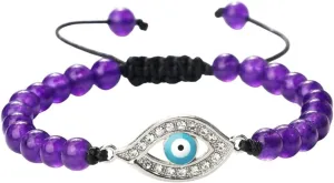 New 2025 Unisex Turkish Pendant Bracelet Lucky Natural Stone Beads Chain Handmade Bangles Prayer Jewelry Friend Couple Gift Fashion Trendy Accessories Creative For Women And Men