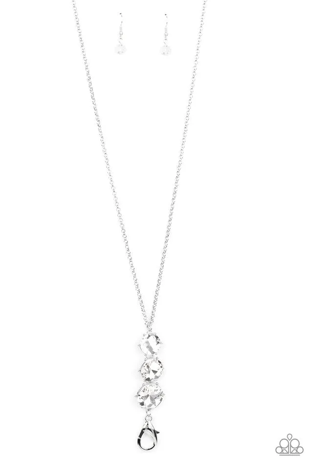 Paparazzi Necklace ~ TRIPLE Effect - White
