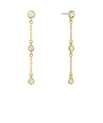 Rhinestone Chain Drop Earrings