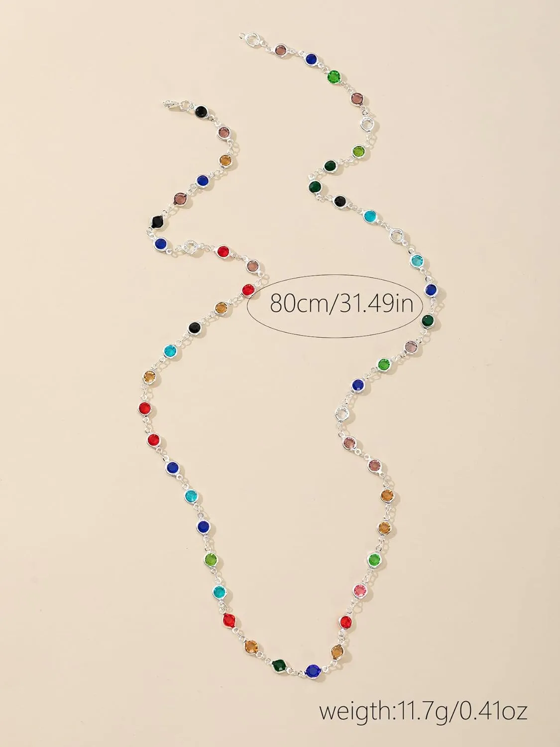 Rhinestone Long Chest Chain Y Necklace for Women Colorful Bead Crystal Chest Body Chain Y necklaces Jewelry