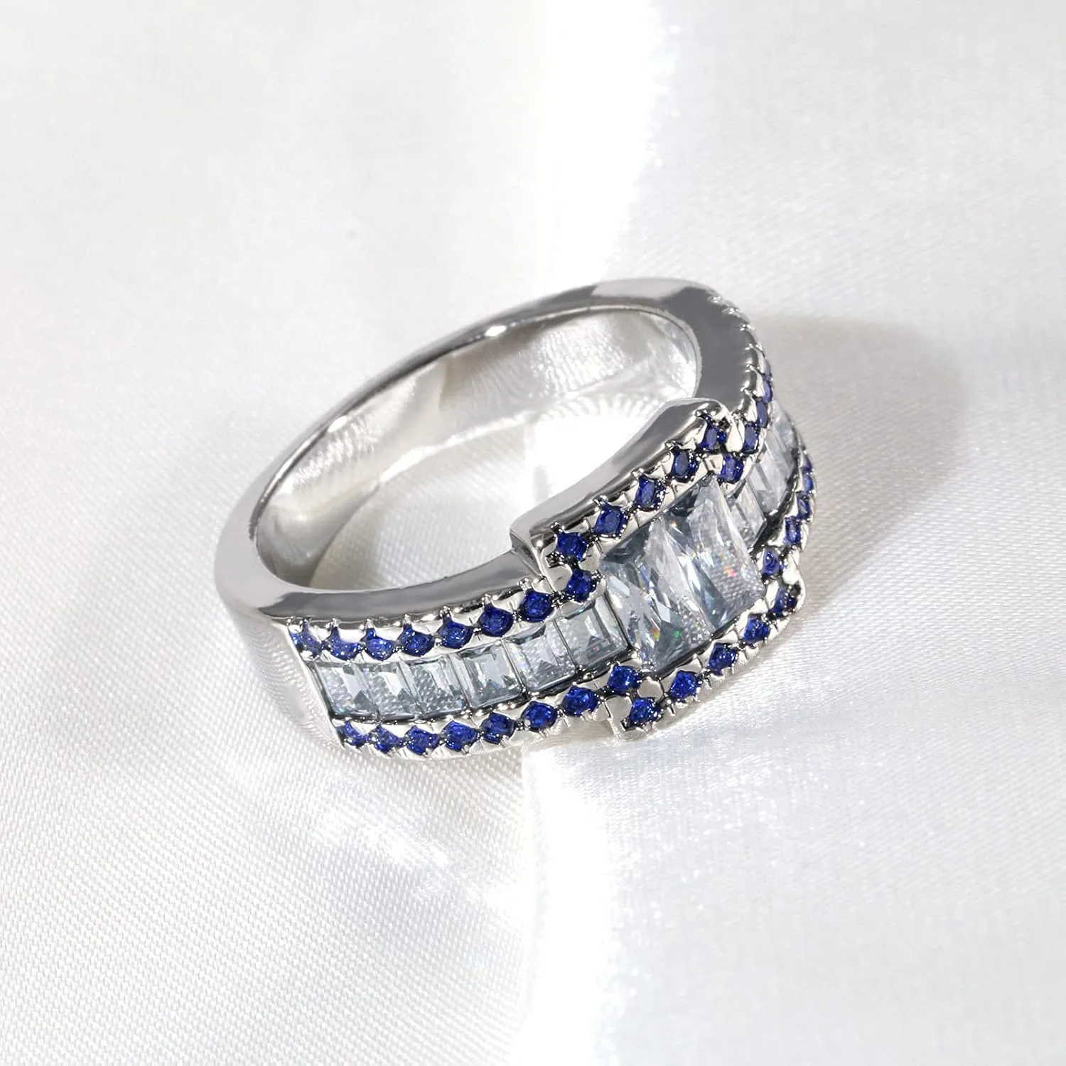 ringheart 2 Rings His and Hers Ring Couple Rings Matching Ring AAA Cz Womens Wedding Ring Sets Tungsten Mens Wedding Bands
