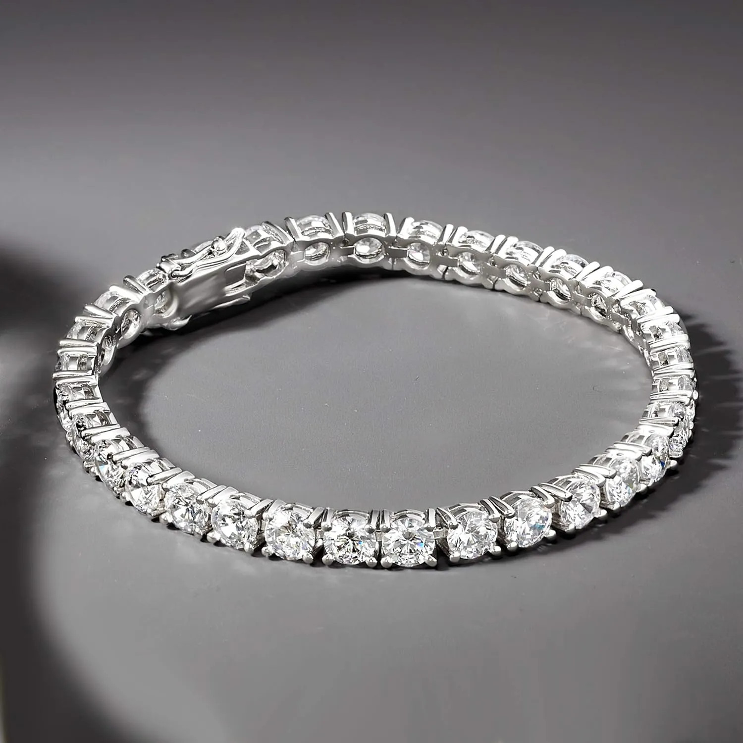 Ross-Simons 15.00 ct. t.w. CZ Tennis Bracelet in Sterling Silver
