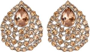SELOVO Women's Teardrop Stud Earrings Rhinestone Party Earrings
