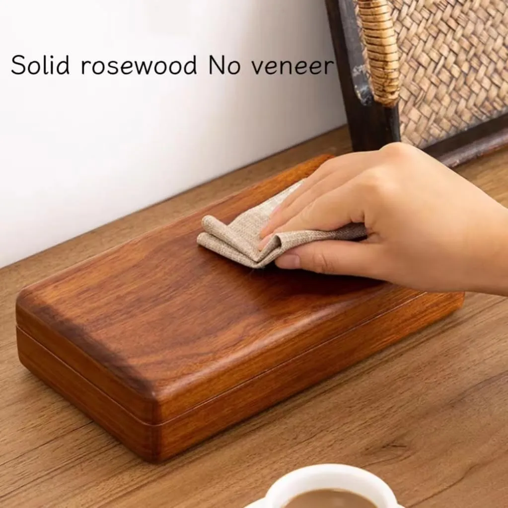 Solid Wood Rings Cufflink Earrings Box Jewelry For Travel Organizer Storage For Multiple Rings Wooden Case Holders For Women Men Gift