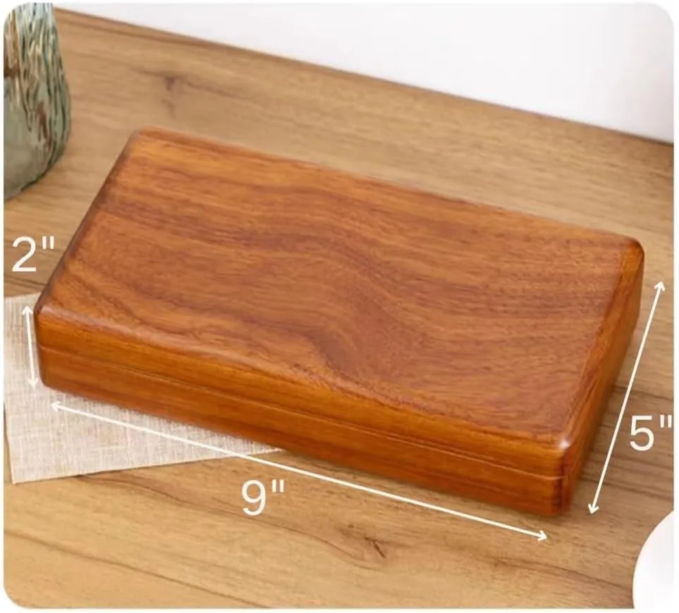 Solid Wood Rings Cufflink Earrings Box Jewelry For Travel Organizer Storage For Multiple Rings Wooden Case Holders For Women Men Gift