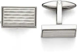 Stainless Steel Polished and Matte Cufflinks