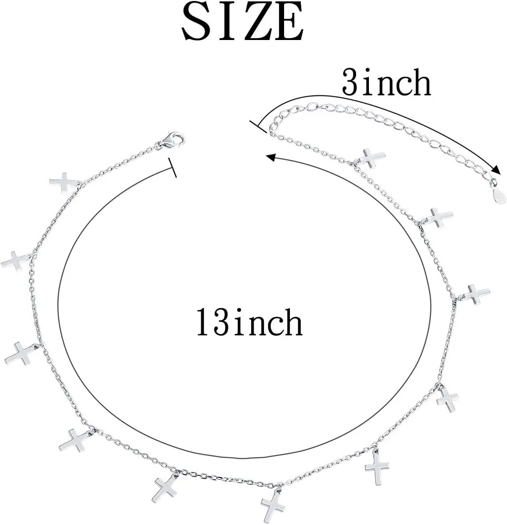 Sterling Silver Jewelry Choker Necklace Pendant Disc Chain Statement Necklace For Women 13 3 inches