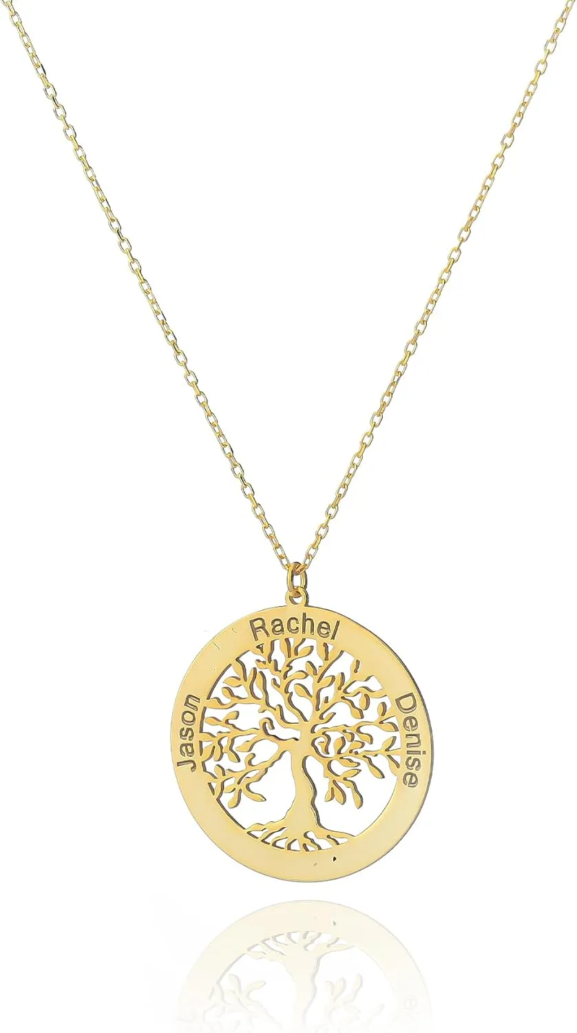 Tree of Life Family Tree Necklaces Personalized Necklace for Women Necklace for Women Mother's Day Gift for Her Custom Name Necklace