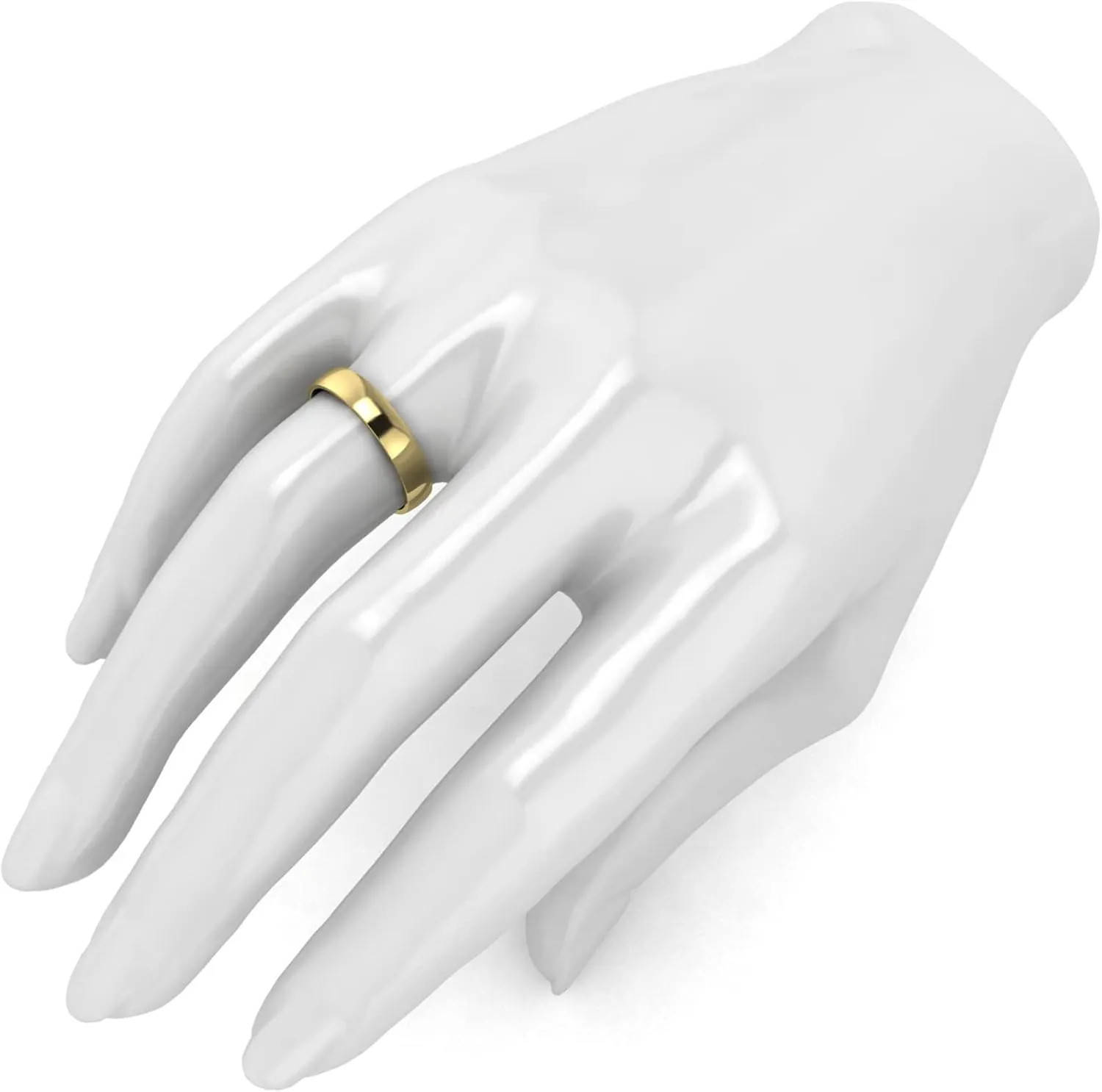 Unisex Solid 14k White Rose Yellow Gold 4mm Comfort Traditional Highly Polished Wedding Ring Plain Band
