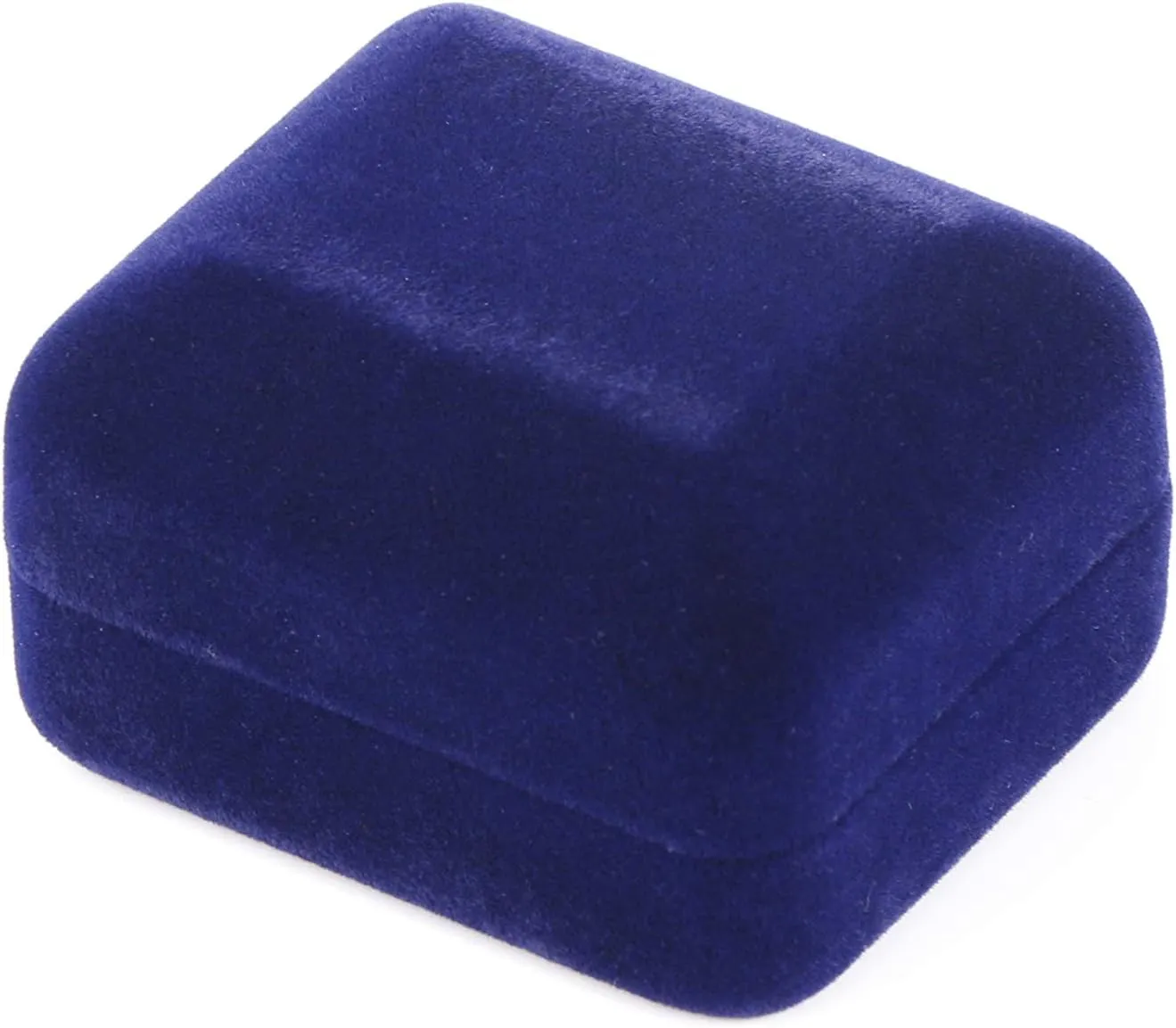 Velvet Metal Glossy with LED Jewelry Gift Box for Proposal, Engagement, Wedding - Easy to fit into Your Pocket or Handbag - Blue